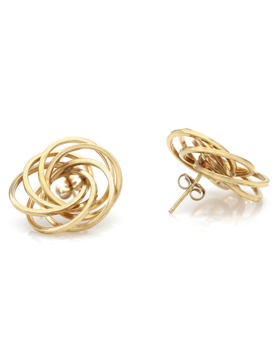 Spiral Earrings in Yellow Gold